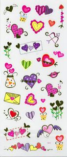 Stickers Transparent Hearts