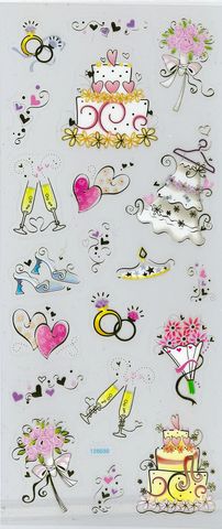 Stickers Transparent Wedding