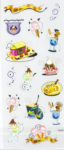 Stickers Transparent Dessert