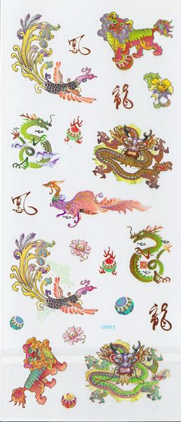 Stickers Transparent Chinese