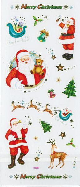 Stickers Transparent Santa