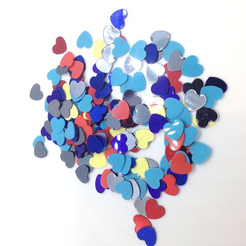 Scatters Small Hearts 6mm Assorted 500g