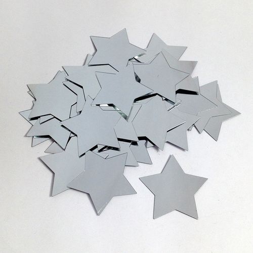 Scatters 25mm Stars Silver 500g