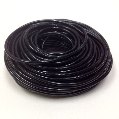 Plastic Tubing 1.6x1.8mm Black 100m