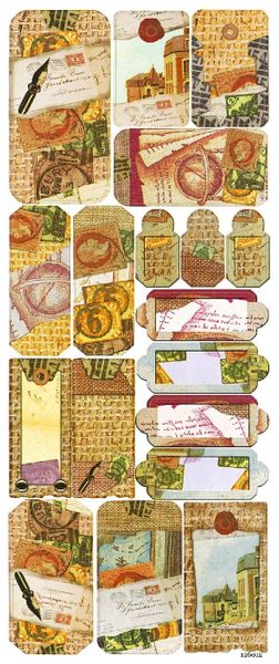 Stickers Gift Tags Mixed Shades