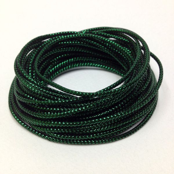 Metallic Cord 8ply Green 5m