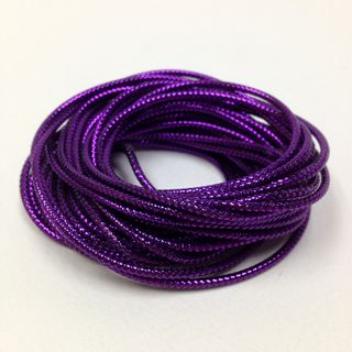 Metallic Cord 8ply Purple 4.8m