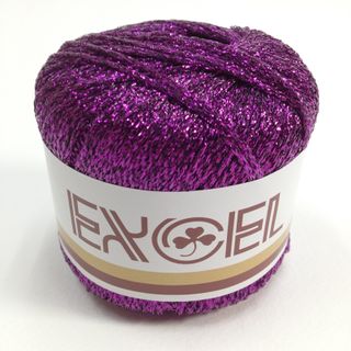 Metallic Yarn Purple 20g