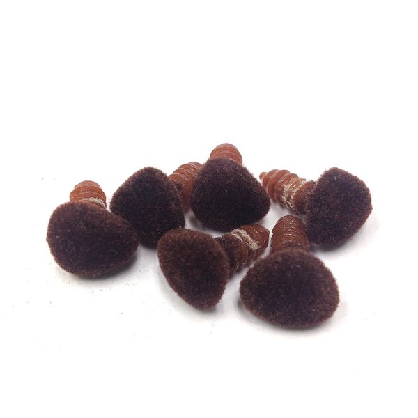 Noses Dog Flock 15mm Brown Pkt 6