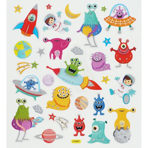 Stickers Space Monsters
