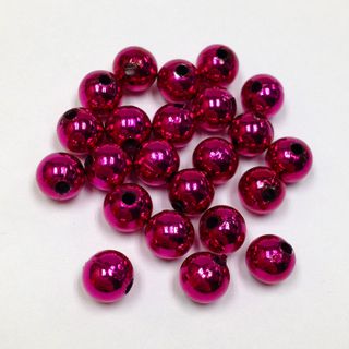 Pearl Beads 10mm Metallic Fuchsia 25g