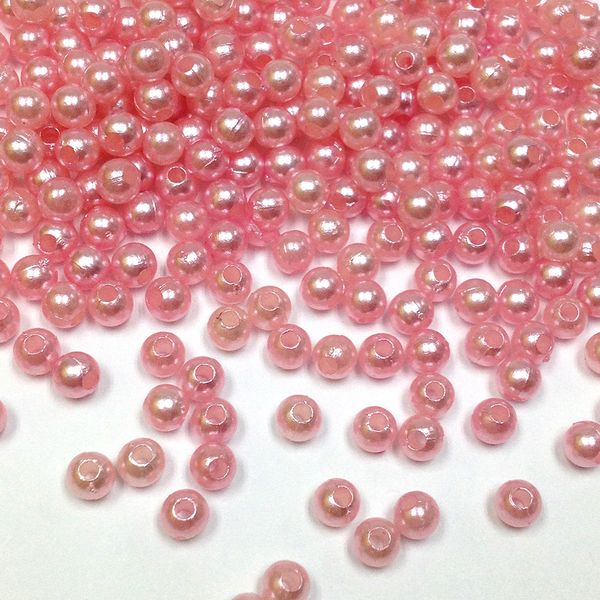 Pearl Beads 3mm Pink 25g