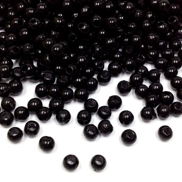 Pearl Beads 3mm Black 25g
