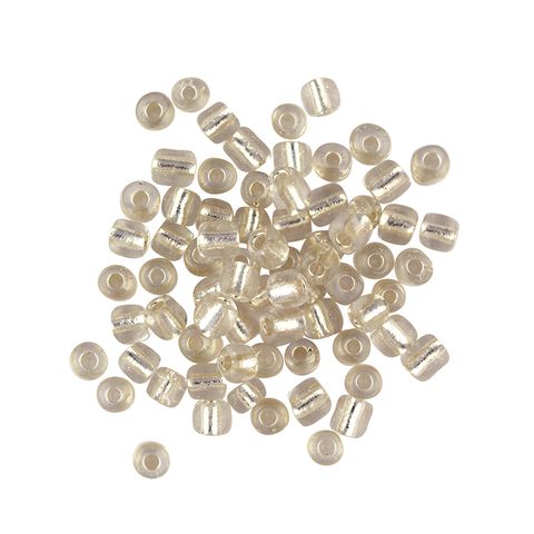 Bead Glass Seed 3.6Mm Silv Lined Clr 25G