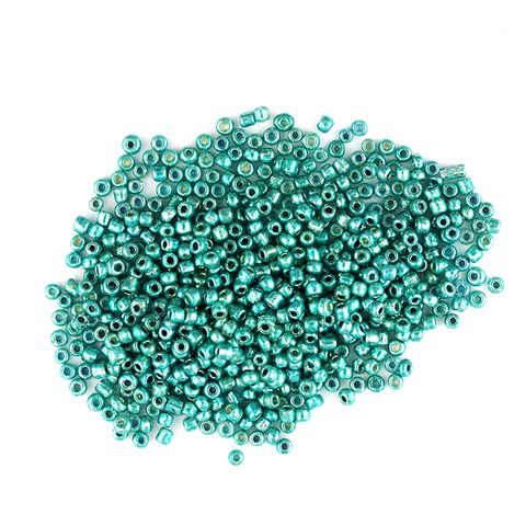 Bead Glass Seed 1.8mm Metallic Aqua 30g