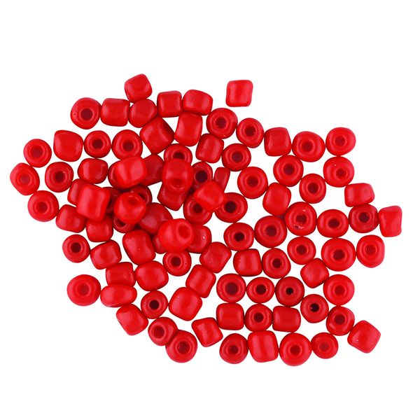 Bead Glass Seed 3.6Mm Solid Red 25G