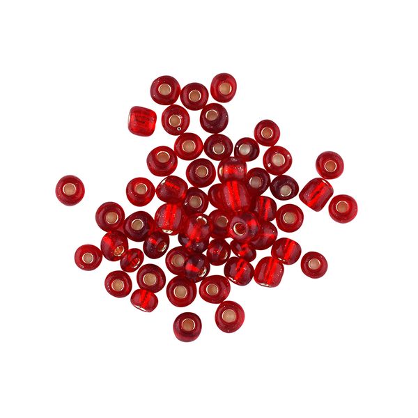 Bead Glass Seed 3.6Mm Red 25G