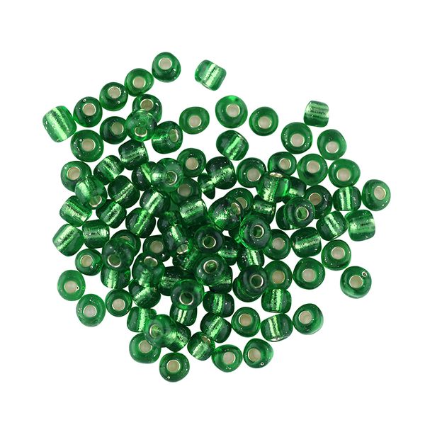 Bead Glass Seed 3.6Mm Xmas Green 25G