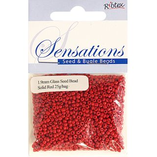 Bead Glass Seed 1.8Mm Solid Red 25G