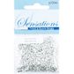 Bead Glass No Hole Chips Silver 15G