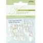Bead Shell Lustre Disc 10mm Natural 15Pc