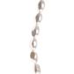 Strung Pearl Dimpled Oblong 18mm White