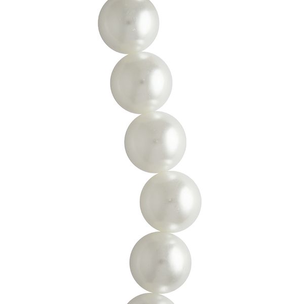 Strung Pearl Round 25mm White 7Pcs