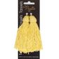 Craft Tassel Rayon Braid 11cm Gold 2Pcs