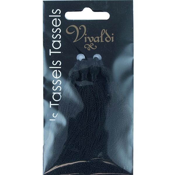 Craft Tassel Rayon 8cm Black 4Pcs