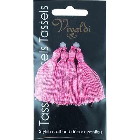 Craft Tassel Rayon 5cm Antique Rose 4Pcs