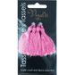Craft Tassel Rayon 5cm Antique Rose 4Pcs