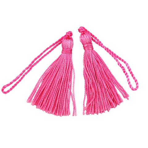 Craft Tassel Rayon 5cm Antique Rose 4Pcs