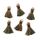 Tassels 2cm Multi 6Pcs