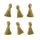 Tassels 2cm Metallic Gold 6Pcs