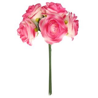 Flower Foam Rose 5H Hot Pink 1Bch