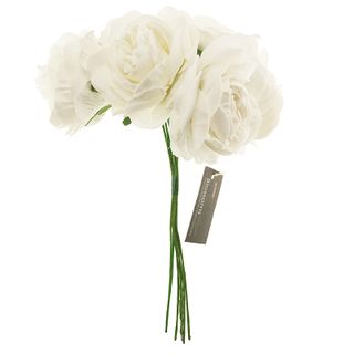 Foam Peony 6H Bunch White