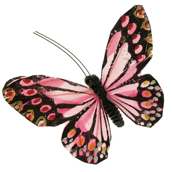 Butterfly 11.5x9cm Soft Pink 1Pc