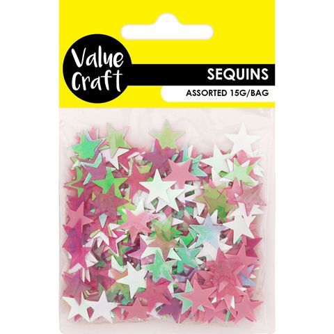 Craft Scatters Stars Pink Lavender 15G