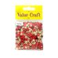 CRAFT SEQUINS 6MM CUP GOLD-RED MIX 24G