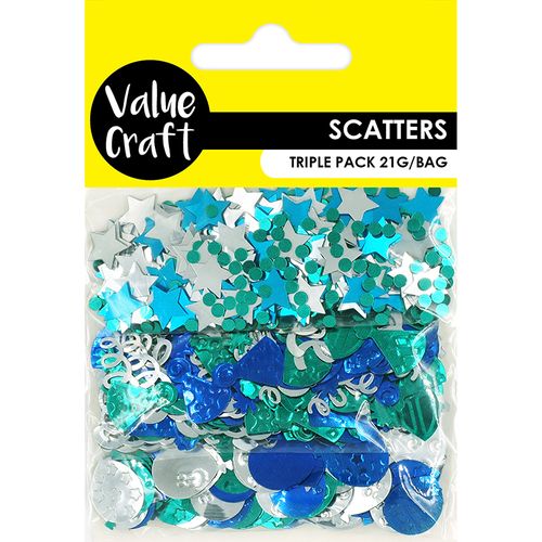 Scatters Triple Pack- Party Mix Blue 21G
