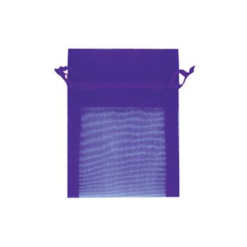 Organza Bag Mini 10X7.5cm Purple 1Pc