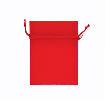 Organza Bag Mini 10X7.5cm Red 1Pc