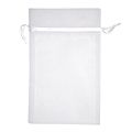 Organza Bag Large 24X15cm White 1Pc