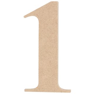 Wooden Numbers Med 1