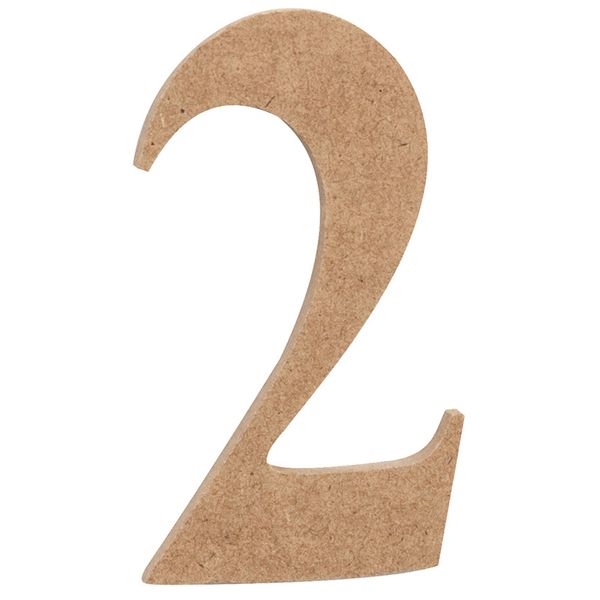 Wooden Numbers Med 2