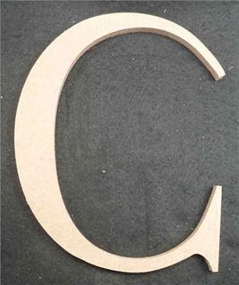Wooden Alphabet Letter Medium C