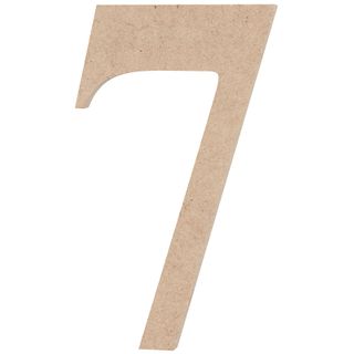 Wooden Numbers Med 7