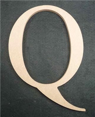Wooden Alphabet Letter Medium Q