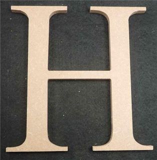 Wooden Alphabet Letter Medium H