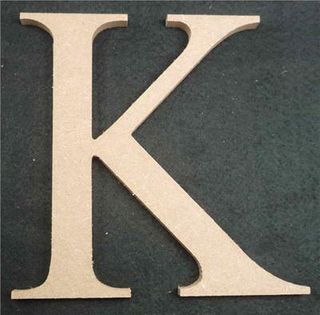 Wooden Alphabet Letter Medium K